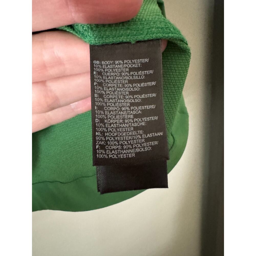 The North Face Men's 1/4 Zip Size XL Green Pockets Water Resistant Windbreaker - Picture 11 of 12